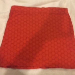 Gap coral honeycomb mini skirt size 4
